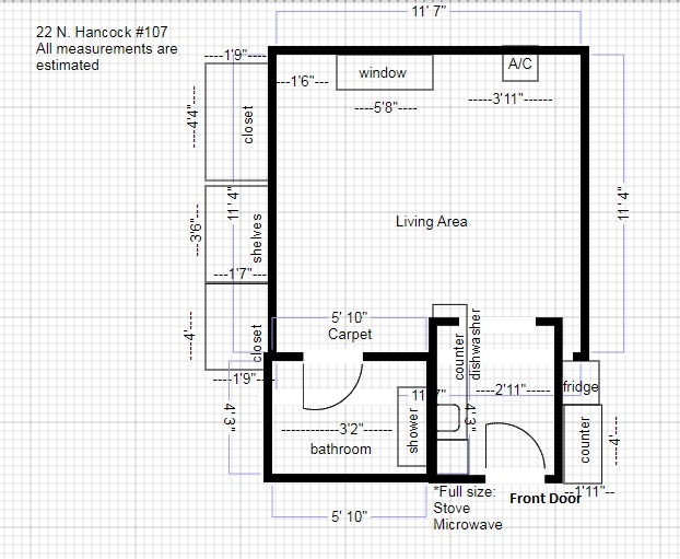 22 N. Hancock #107 blueprint - 22 N Hancock St