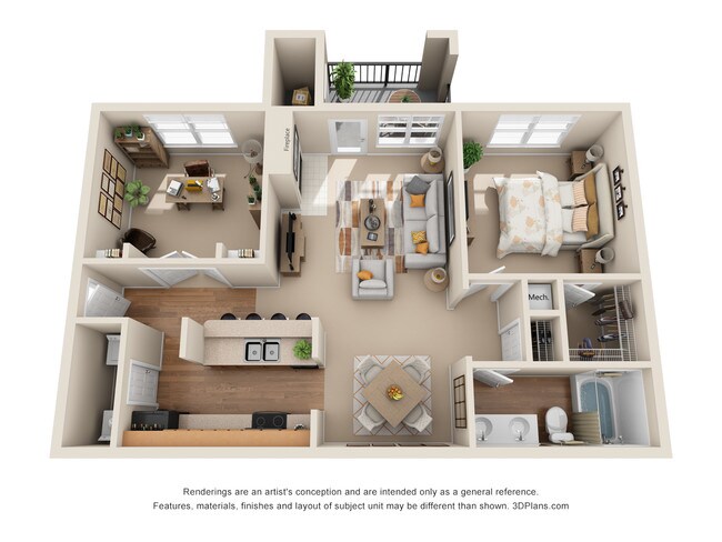 Floorplan - The Canyons Apartments