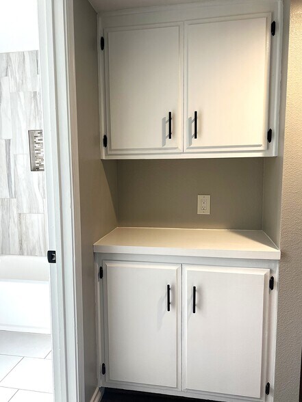 Built-in storage cabinets - 338 W Plymouth St