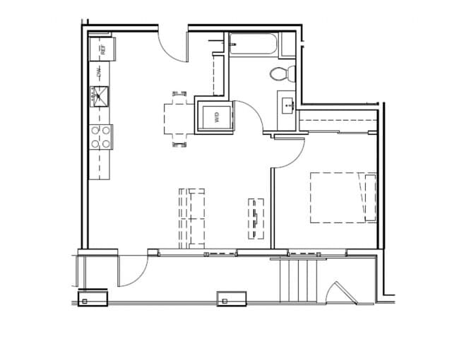 1 Bed 1 Bath 619 - Homeroom Apartments