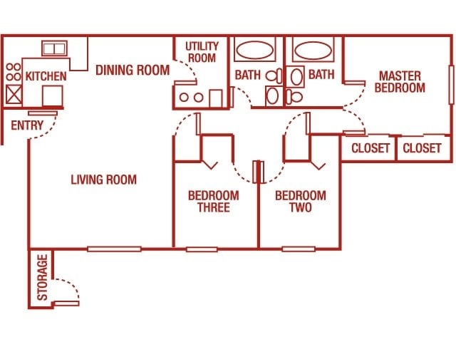 Floorplan - Elk Run Apartments