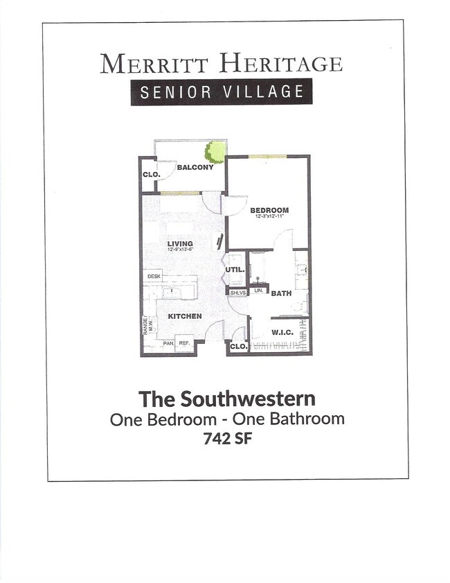 Floorplan - Merritt Heritage Senior Village Apartments