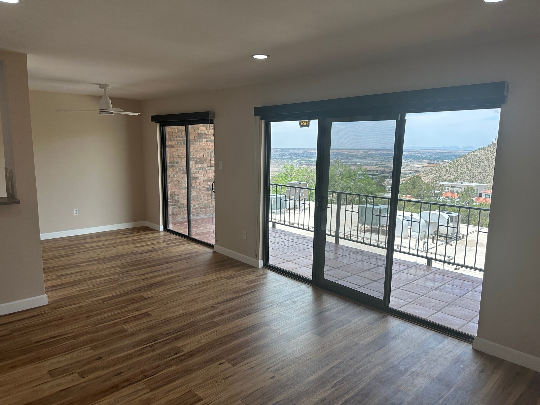 View of balcony from living room - 4800 N Stanton St