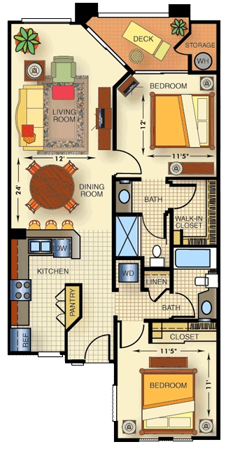 2BR/2BA - Meridian Luxury Condos