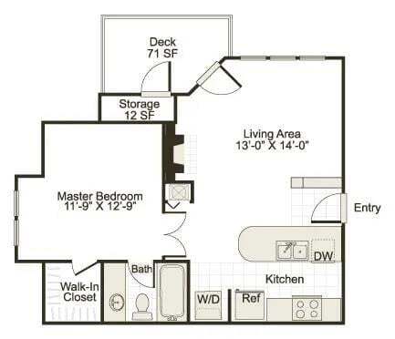 Floorplan - Bridges at Chapel Hill