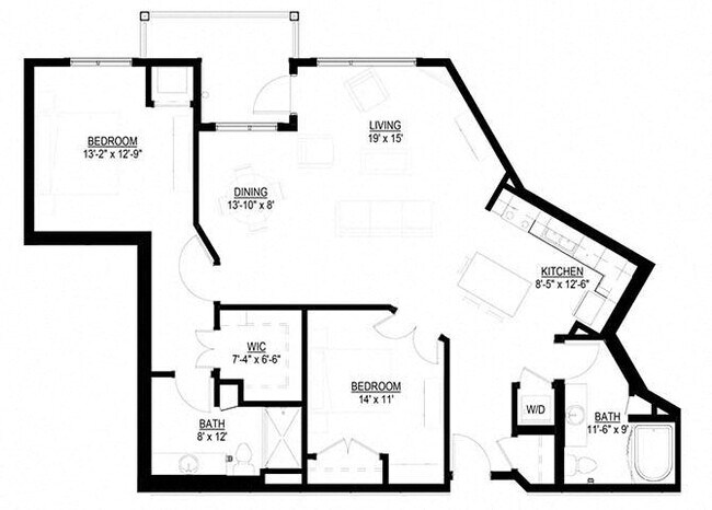 Floorplan - The Legends of Champlin 55+ Apartments