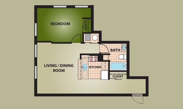 1BR/1BA - The Landings at Maysville High School