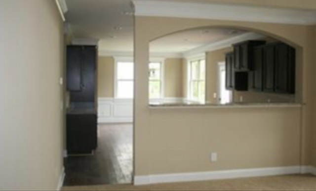 Kitchen view as seen from formal living room - 319 Haywood Dr