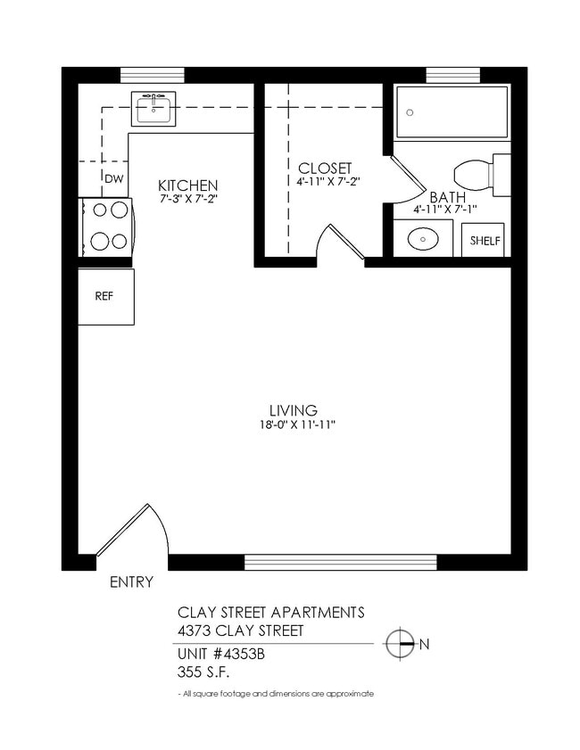 Floorplan - Clay Street Apartments