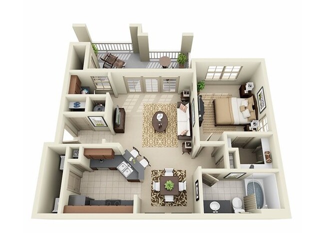 Floorplan - Stone Creek at Brookhaven Apartment Homes