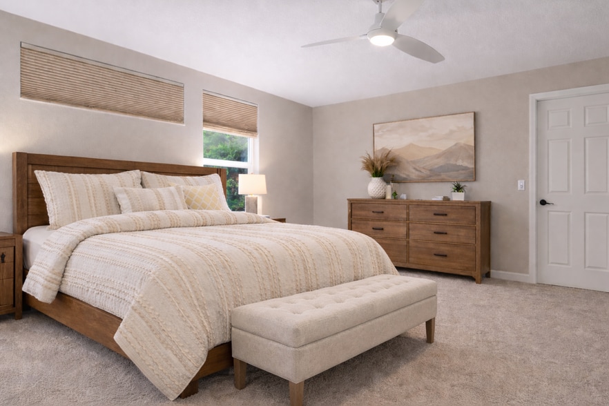 Master bedroom (Virtual staging by ChatGPT) - 10445 Cheetah Winds