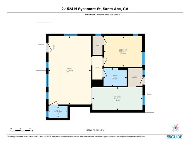 Floorplan - Newly Renovated Spanish Villa Apartment H...