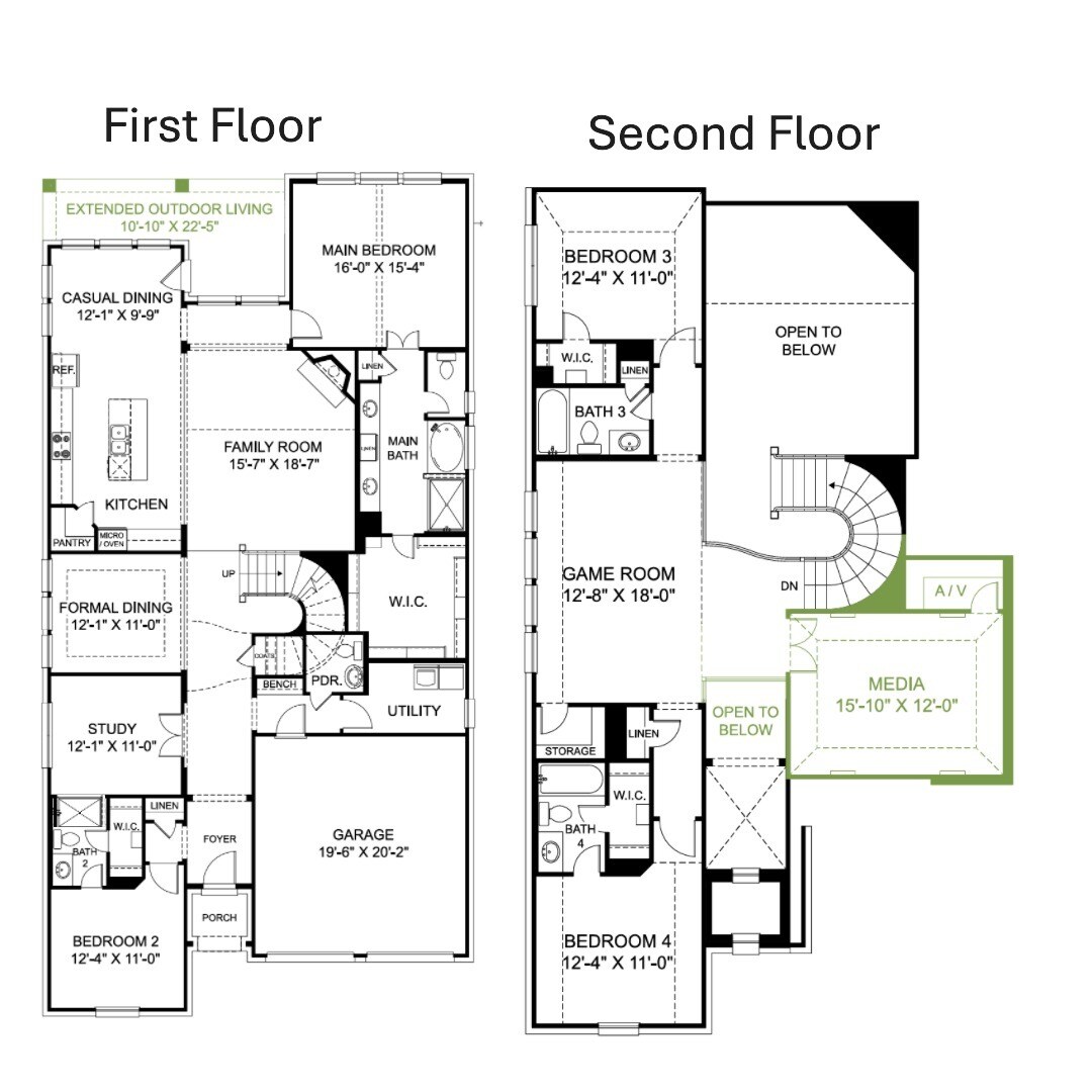 Floor Plan (approx) - 3004 Warrington