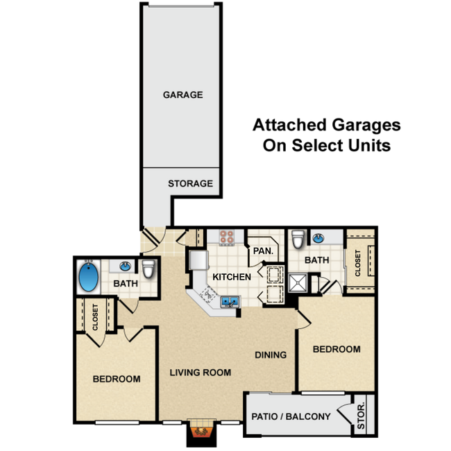 Floorplan - Crescent Apartment Homes