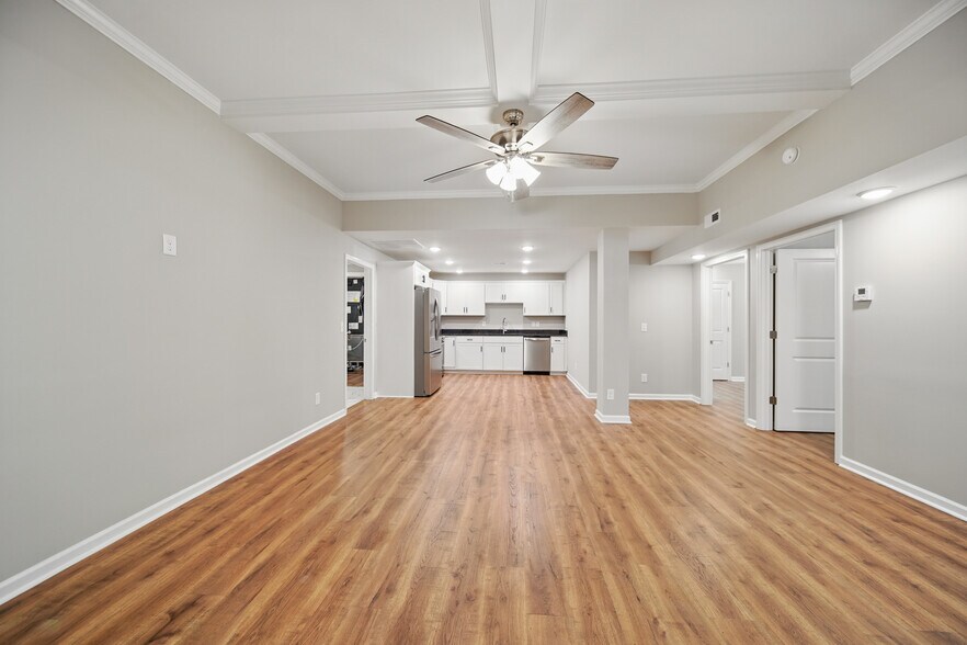Open living room kitchen area - 216 Legion Dr