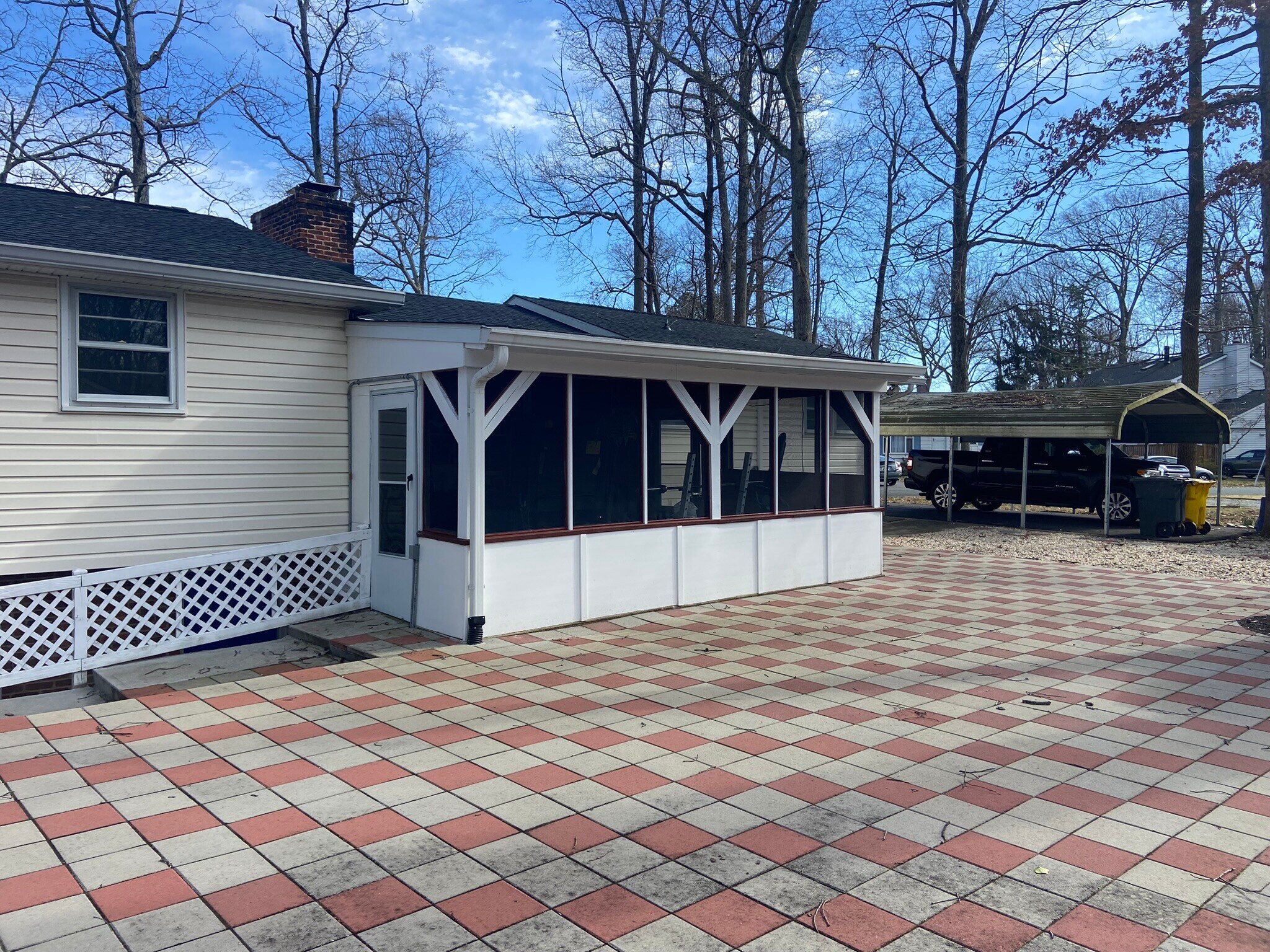 Backyard and porch - 3300 Decker Pl