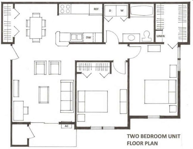 2BR/1BA - Terrace at Cedar Glen