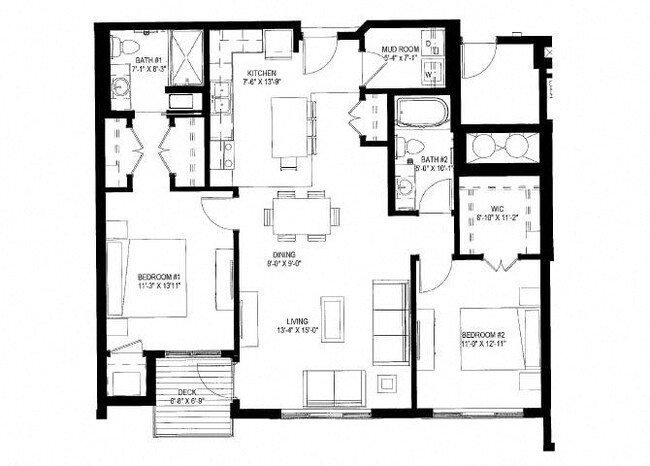 Floorplan - The Legends of Cottage Grove 55+ Apartments