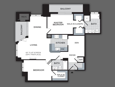 2BR/2BA - The Eclipse