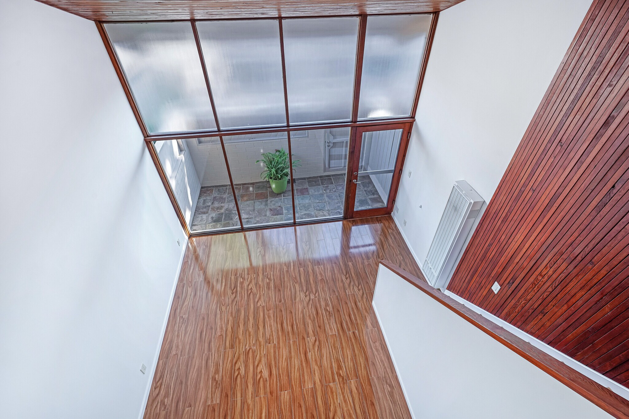 View of Living Room & Front Patio from Bedroom - 275 S Church Ln