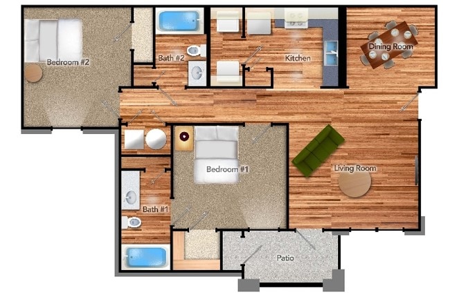 2BR/2BA - Fairway Breeze