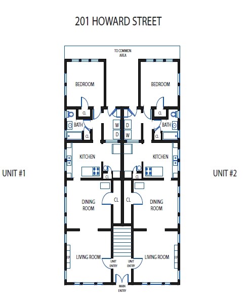 201 Floor Plan - 201-203 Howard St