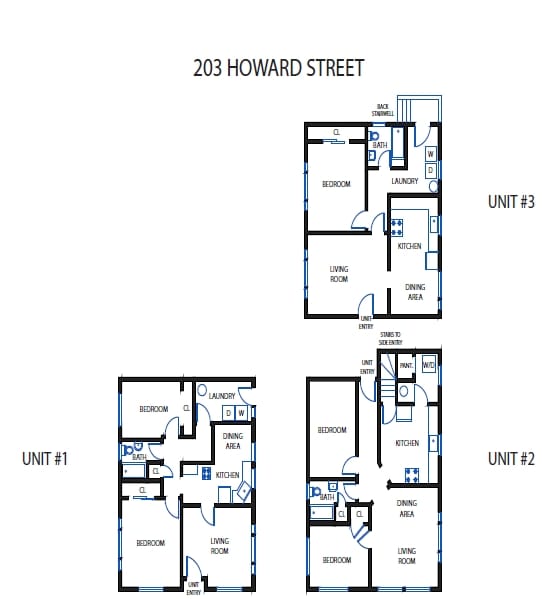 203 Floor Plan - 201-203 Howard St