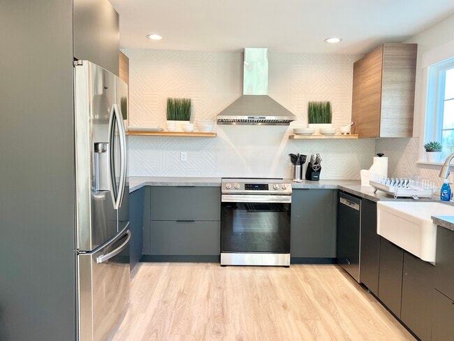 Euro style minimalist cabinets - 392 N 7th St