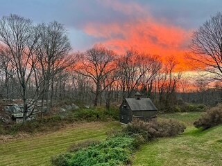 Your view of the lawn and barn - 82 Goose Hill Rd