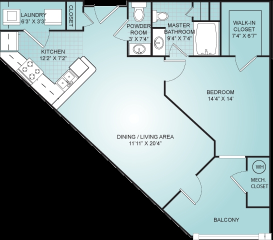 1BR/1.5BA - The Talbot on Granby