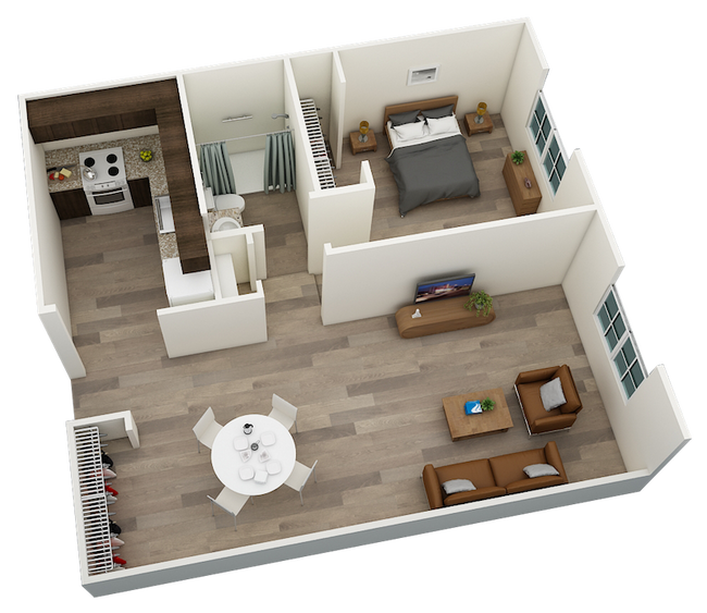 Floorplan - Central Manor Apartments