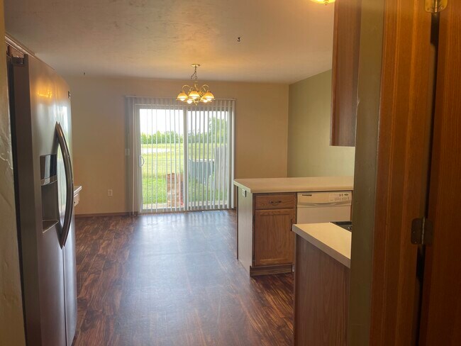 dining room with sliding door to back yard - N176 State Park Rd
