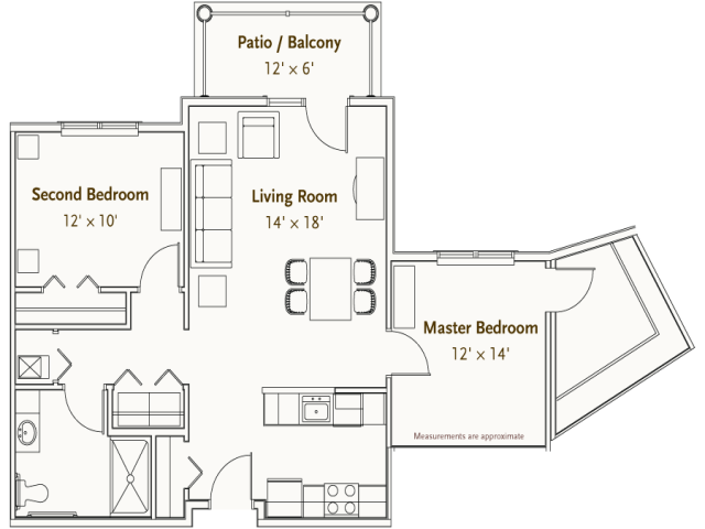 Salem | 2 Bed / 1 Bath - Hearthstone Village - Senior Living