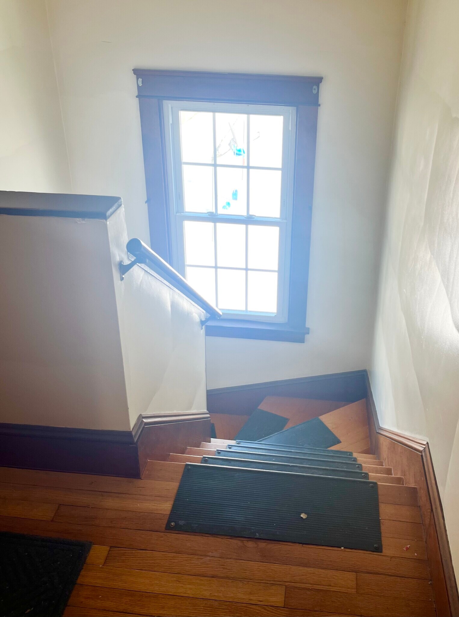 Back hallway leading to the W/D hookups in basement - 52 Old Fort Rd