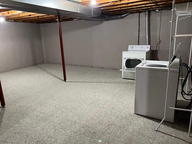 Basement laundry and storage - 1224 E Longview Dr