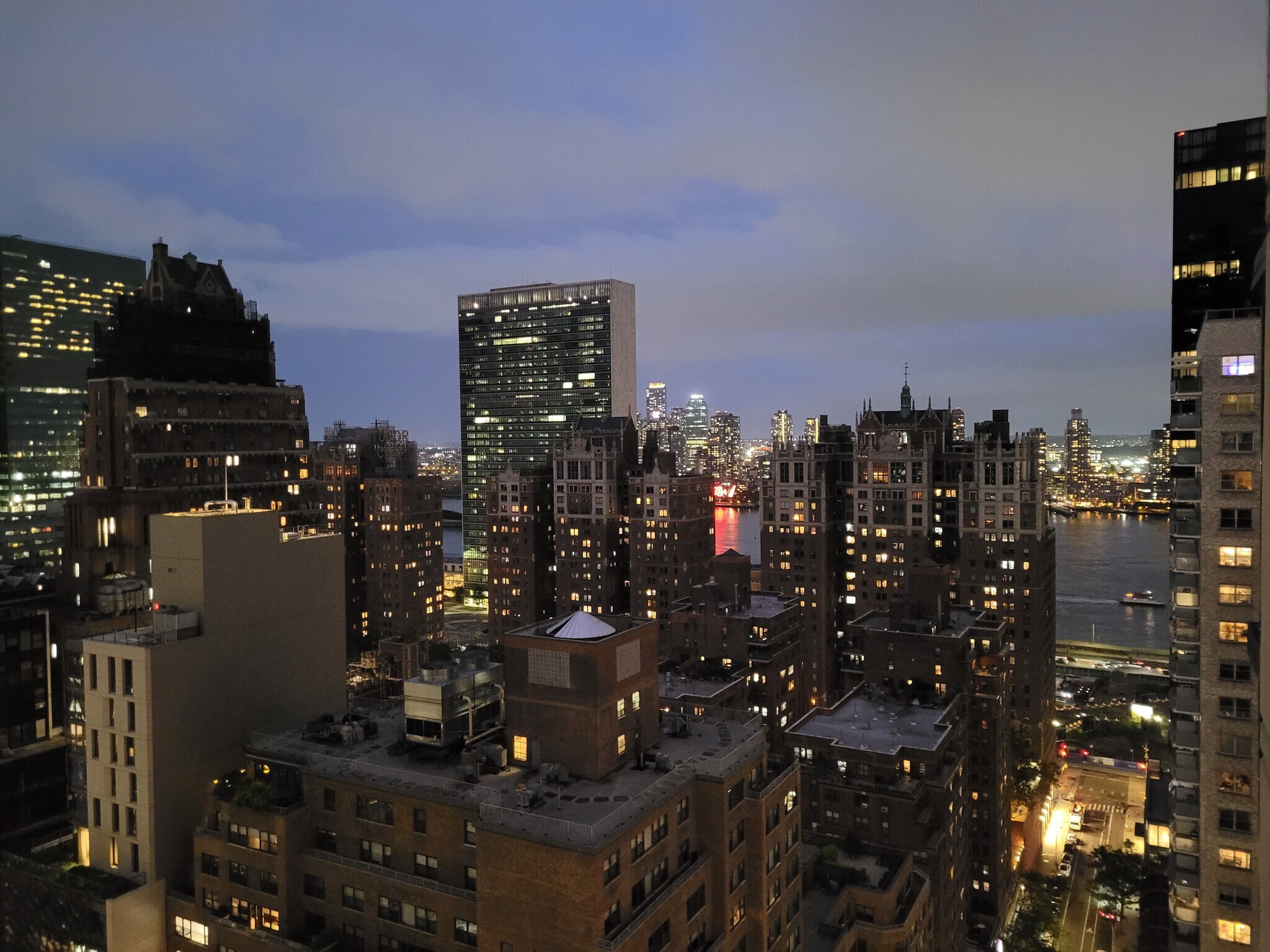 Evening Lights - Balcony view - 250 E 40th St