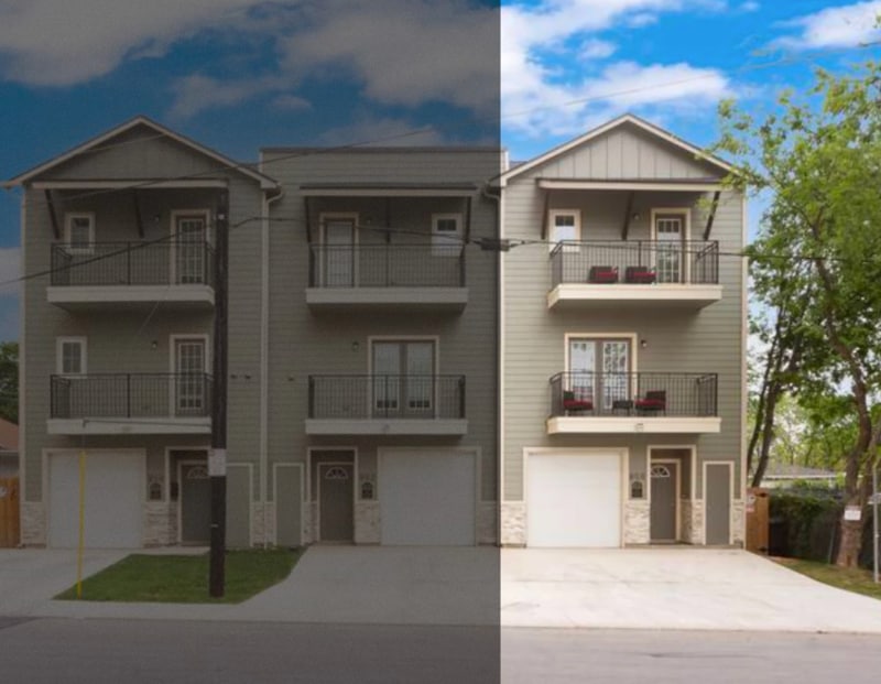 Townhome, Unit located to far right - 850 E Erie Ave