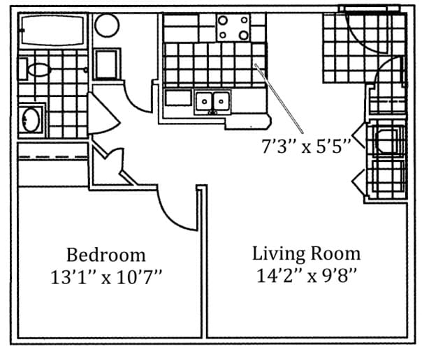 One Bedroom Garden - Sawmill Crossing
