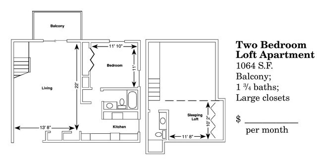 Floorplan - Cedar Glen Apartments (Phase I and II)