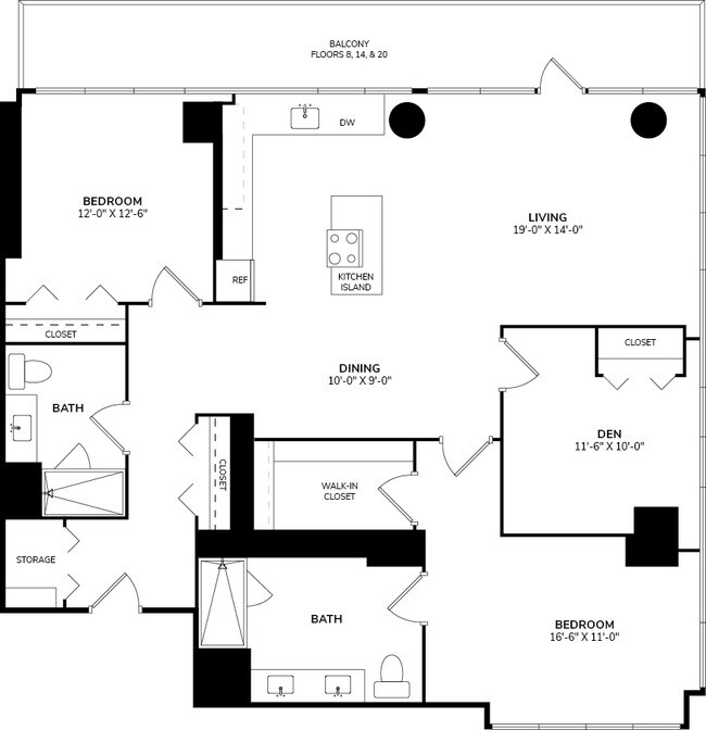 Floorplan - 640 North Wells