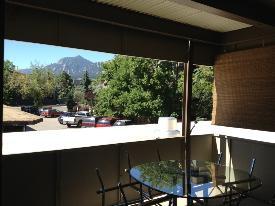 Flatiron view from south facing balcony - 2227 Canyon Blvd