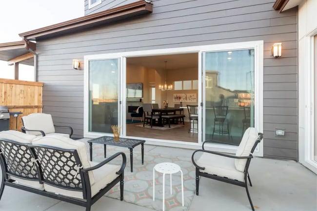 PATIO OFF THE LIVING-ROOM/ DINING ROOM - 6245 Hanover St