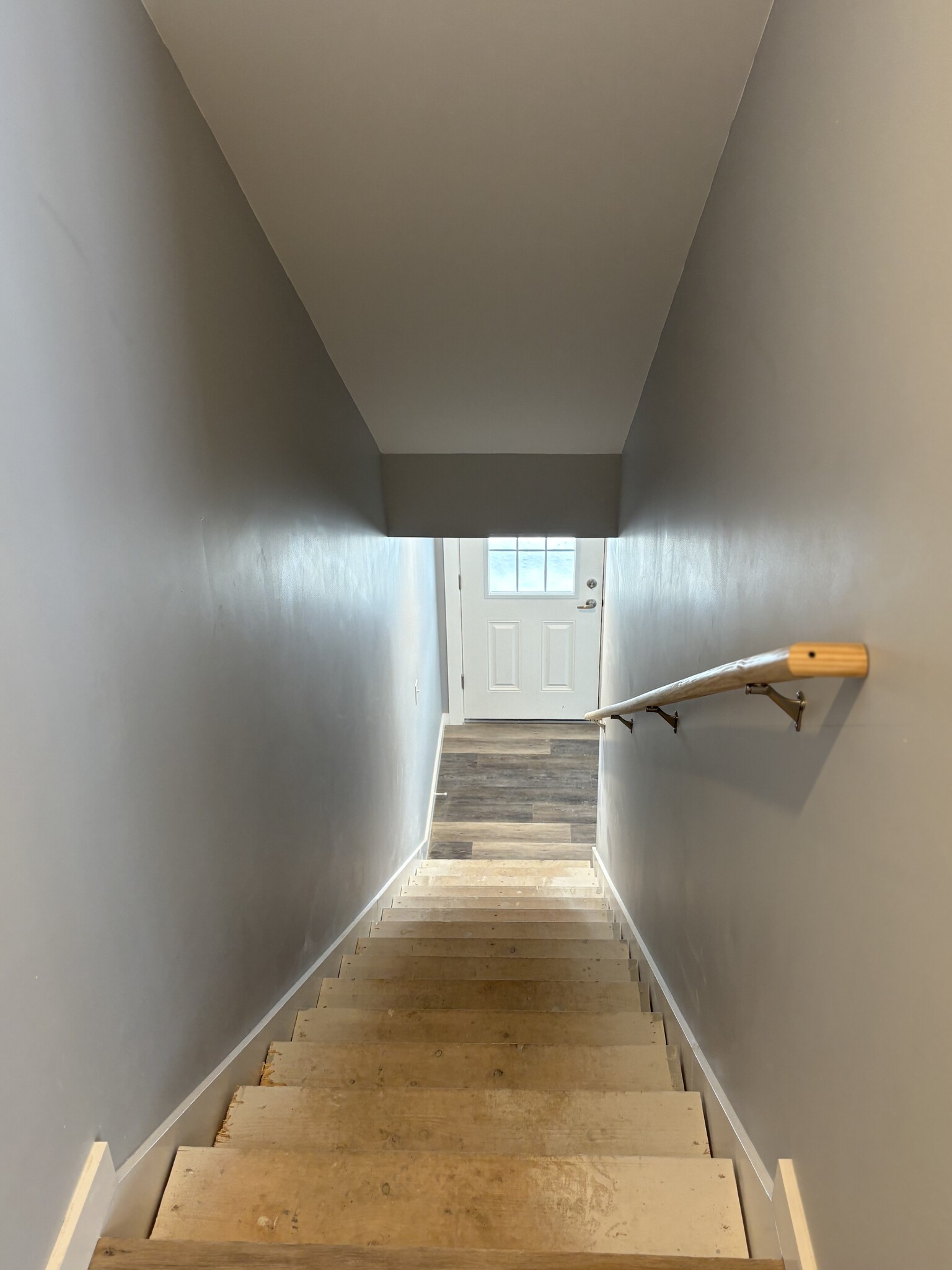 stairs to finished basement - 867 Upper Pleasant Valley Rd