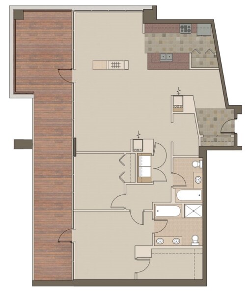 2BR/2BA - The Esplanade