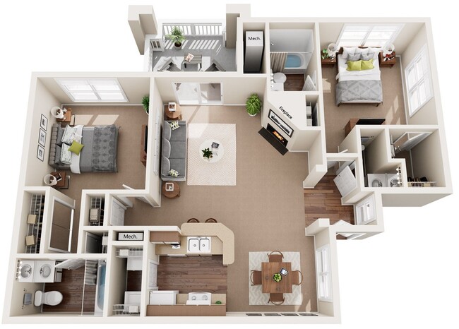 Floorplan - Cambridge Apartments