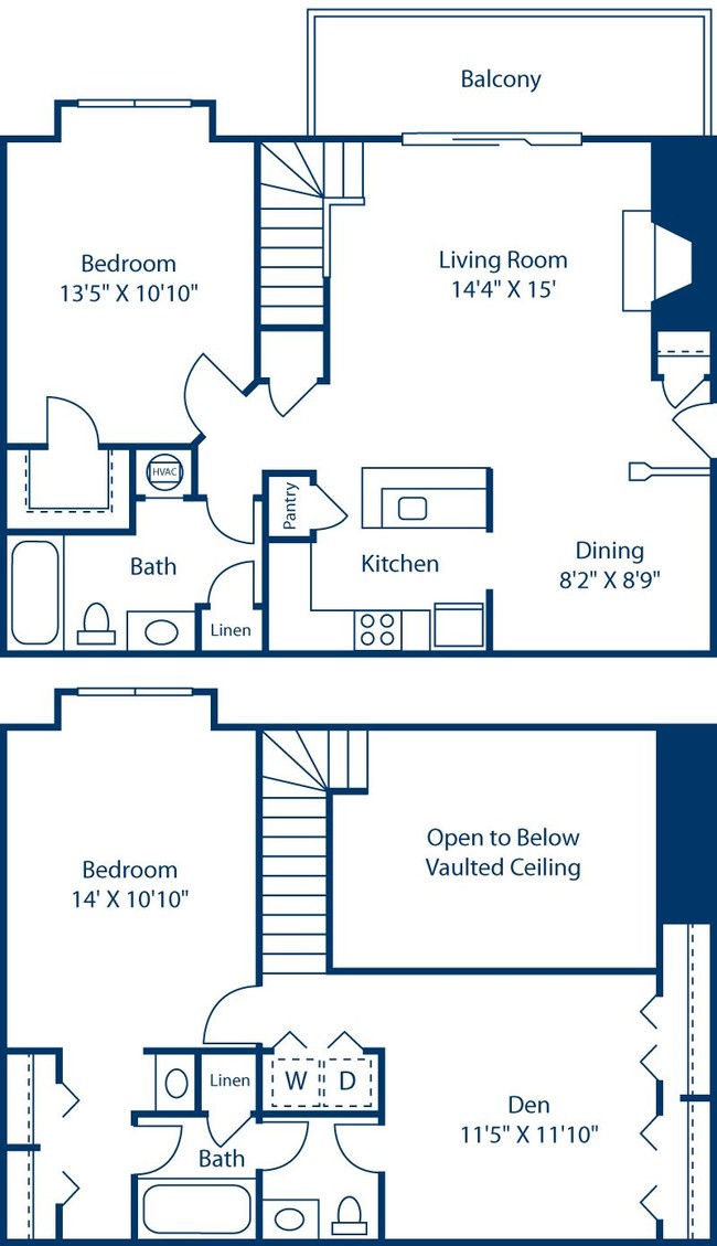 2 Bedroom / 2 Bath / 1247 Sq.Ft. - Highland Oaks Apartments