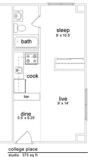 Floorplan - College Place Apartments