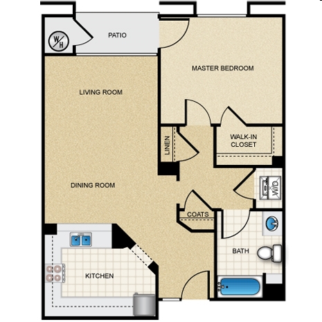 1BR/1BA - Jasmine Place