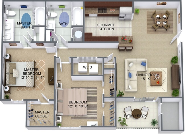 Floorplan - 200 West I