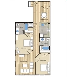 2BR/2BA - Cortland Alexandria